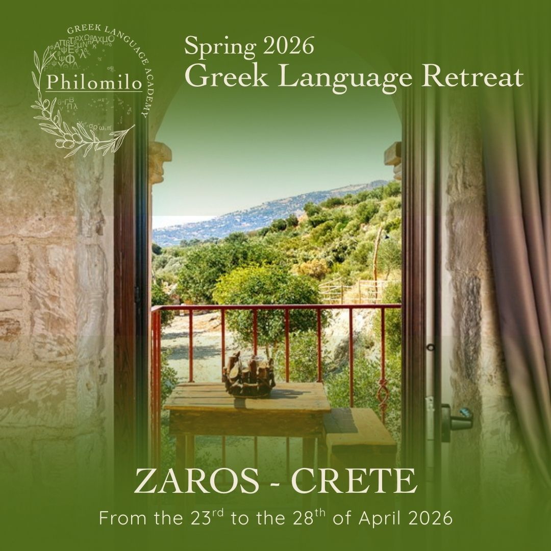 Greek Language Retreat April 2026 in Zaros - Crete | Learn Greek • Love Crete