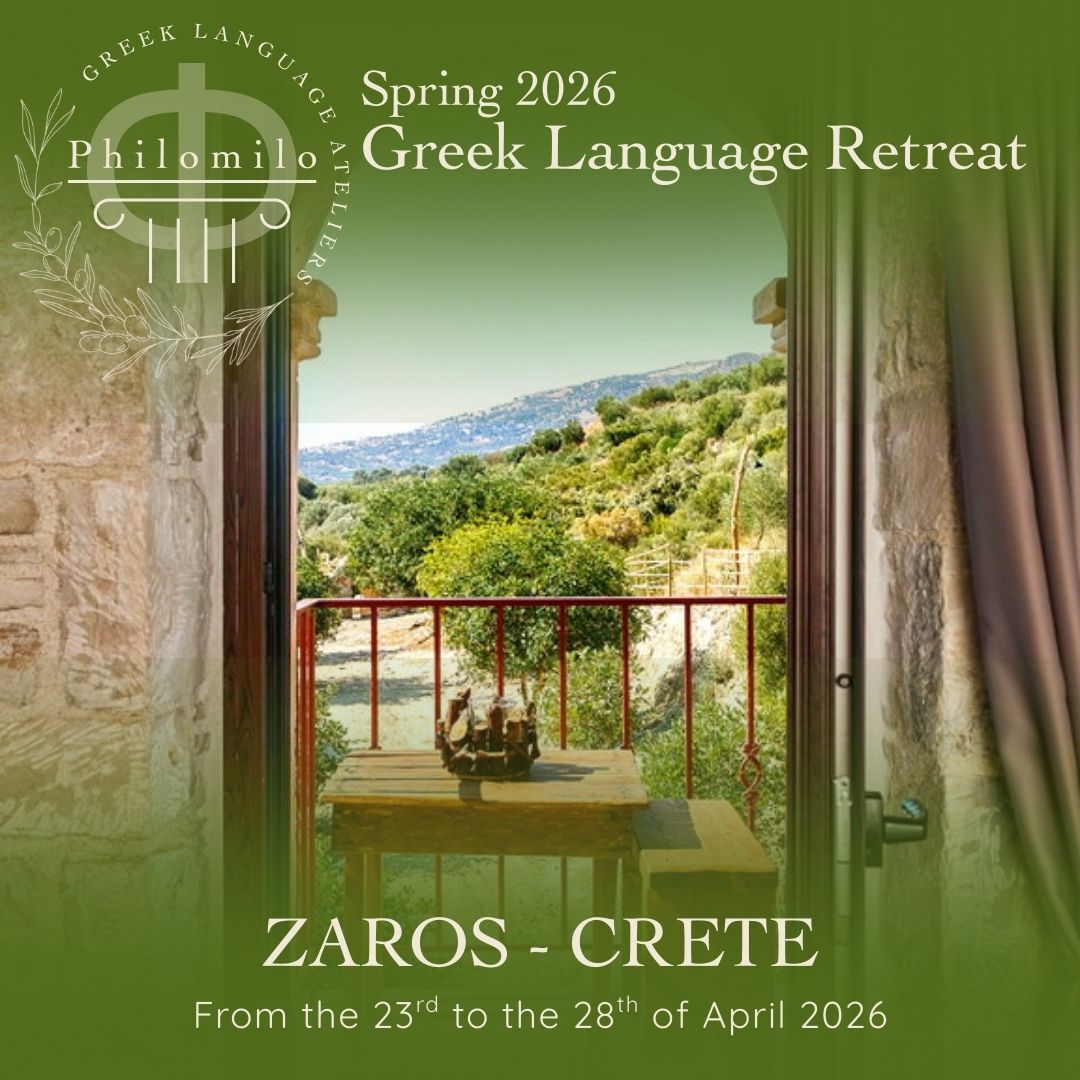Greek Language Retreat April 2026 in Zaros - Crete | Learn Greek • Love Crete